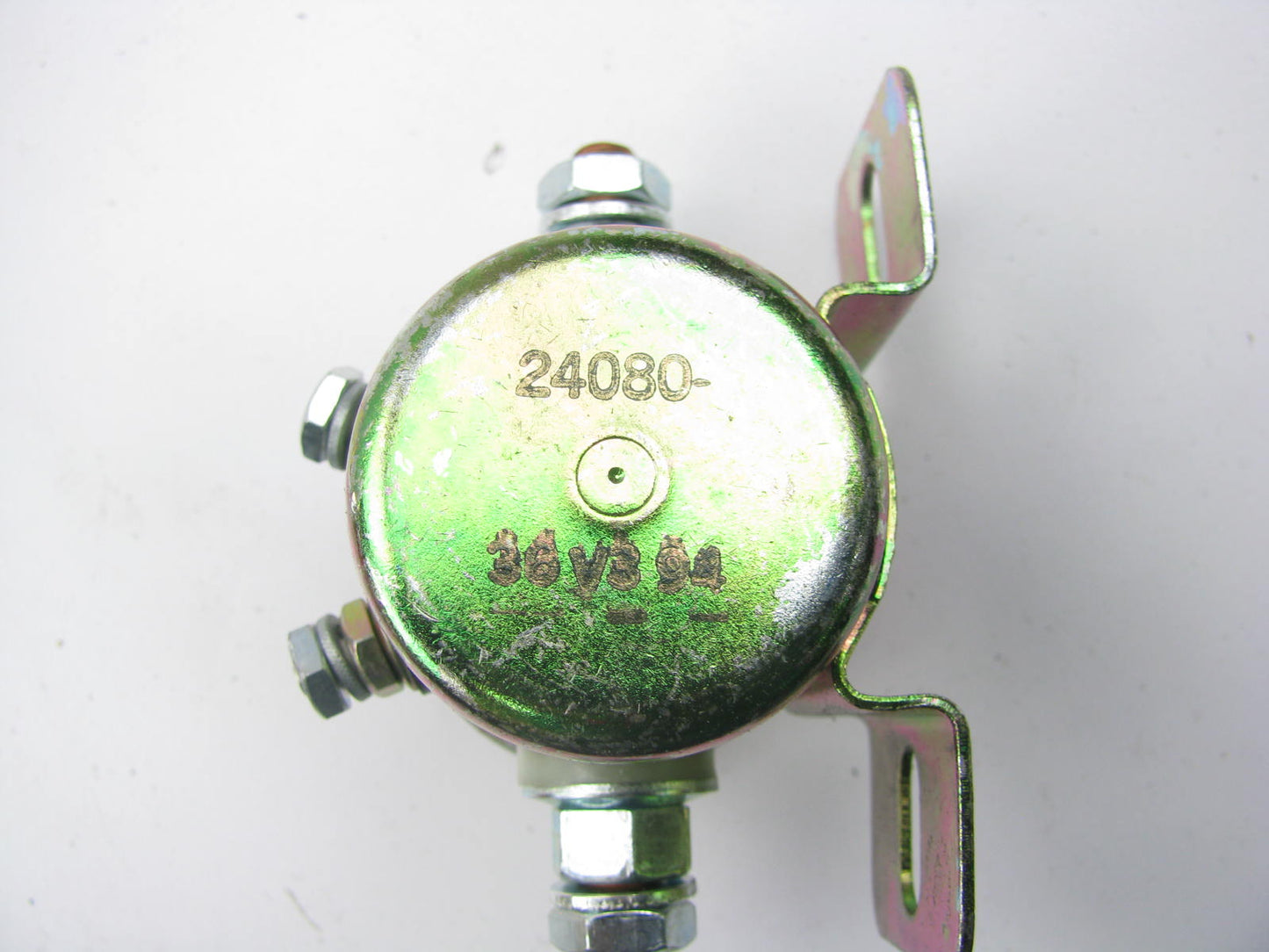 Cole Hersee 24080 DC Solenoid, 36V DC Coil, N.O., SPST, Copper Contact