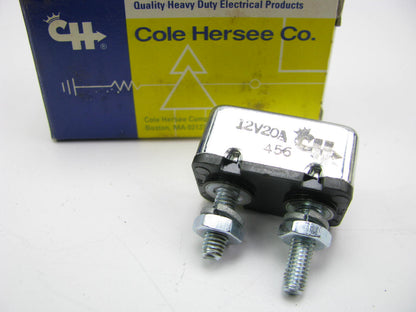 Cole Hersee 30056-20 Circuit Breaker - 1 Pole, 20A, 480VAC   20 Amp