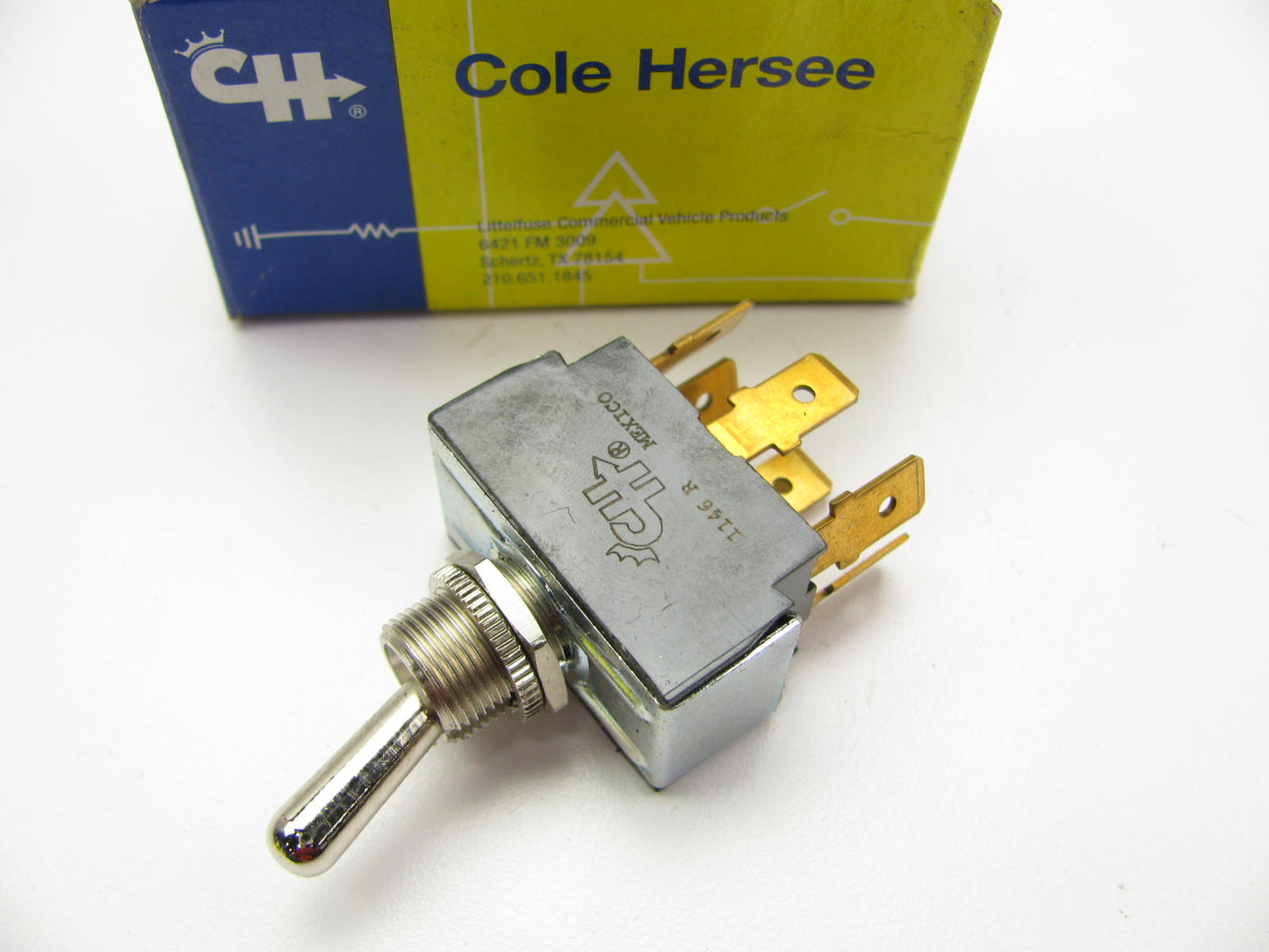 Cole Hersee 55019-BX DPDT Toggle Switch - ON-OFF-ON 12V 25A
