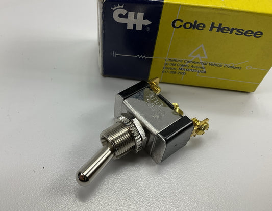 Cole Hersee 5584 Silver SPDT 2-position On-On Toggle Switch, 25 Amps Max, 12V