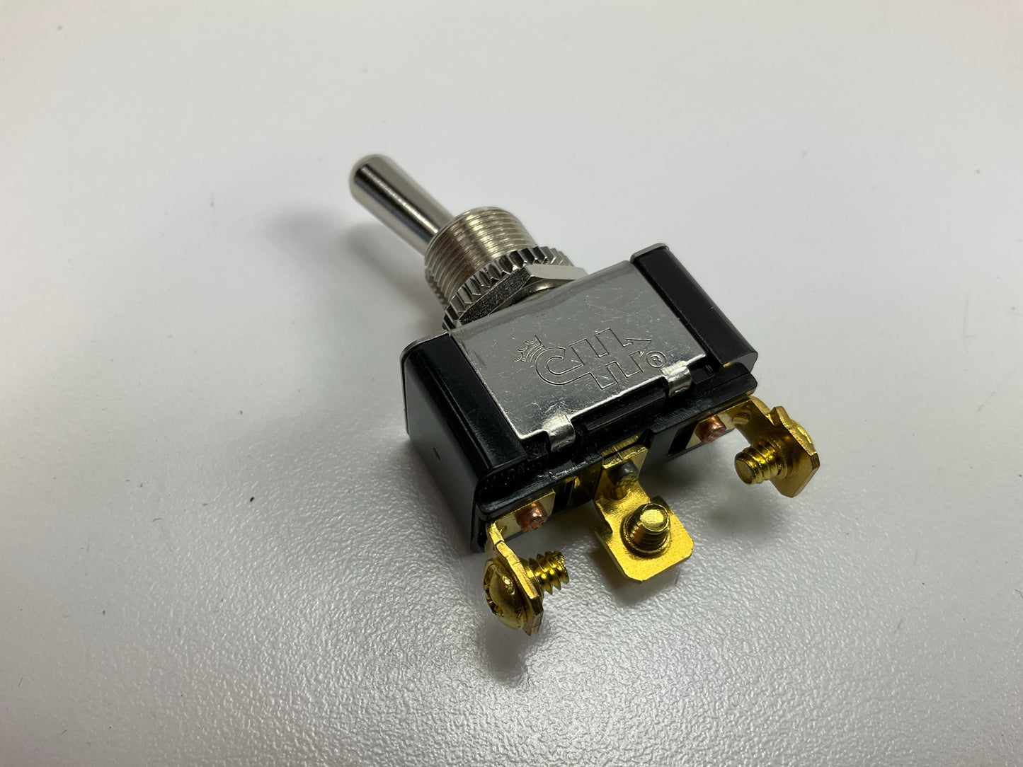 Cole Hersee 5584 Silver SPDT 2-position On-On Toggle Switch, 25 Amps Max, 12V
