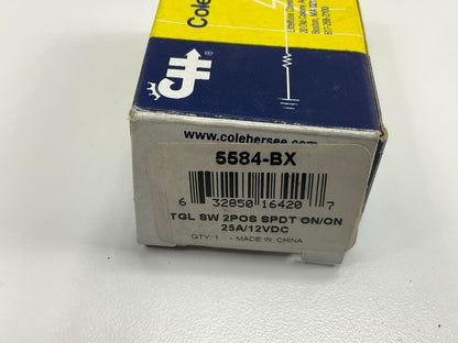 Cole Hersee 5584 Silver SPDT 2-position On-On Toggle Switch, 25 Amps Max, 12V
