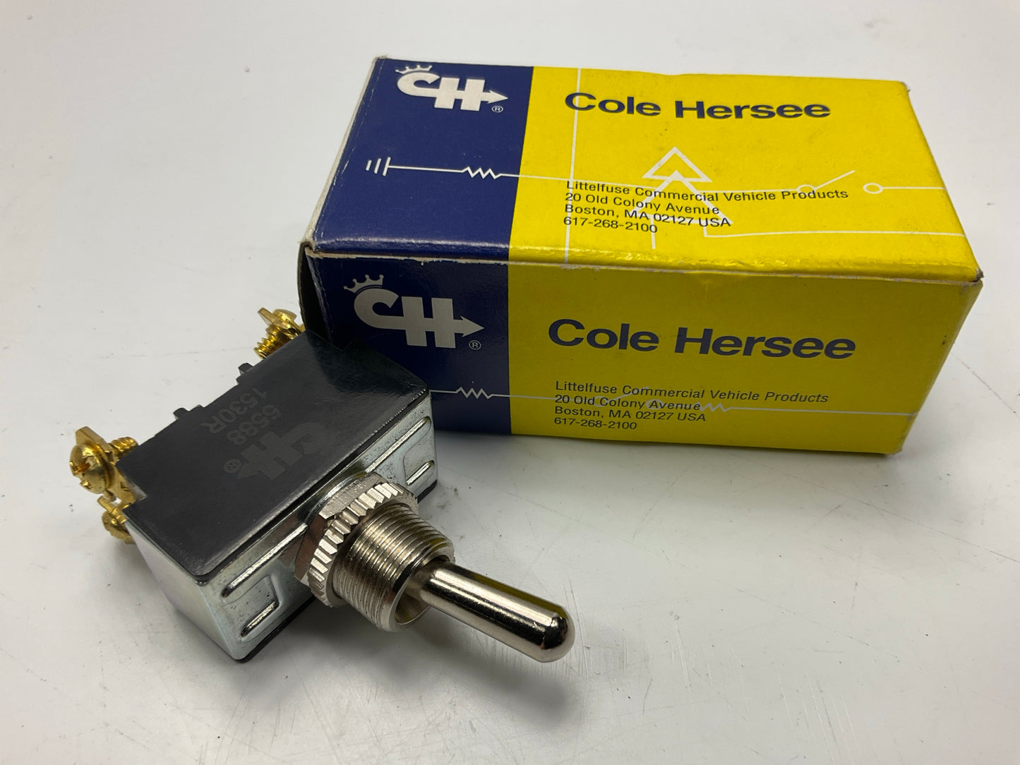 Cole Hersee 5588 Heavy Duty Toggle Switch, DPST On-Off - 25A At 12V, 15A At 24V