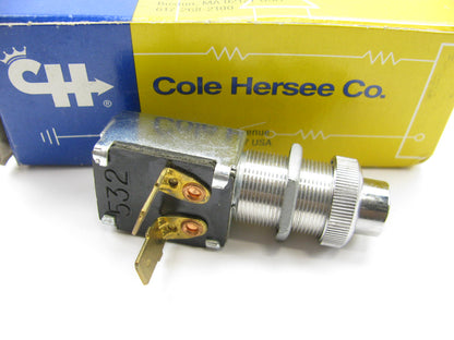 Cole Hersee 90028 Medium Duty Push Button Switch - 2 Blade Terminal