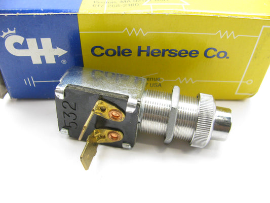 Cole Hersee 90028 Medium Duty Push Button Switch - 2 Blade Terminal