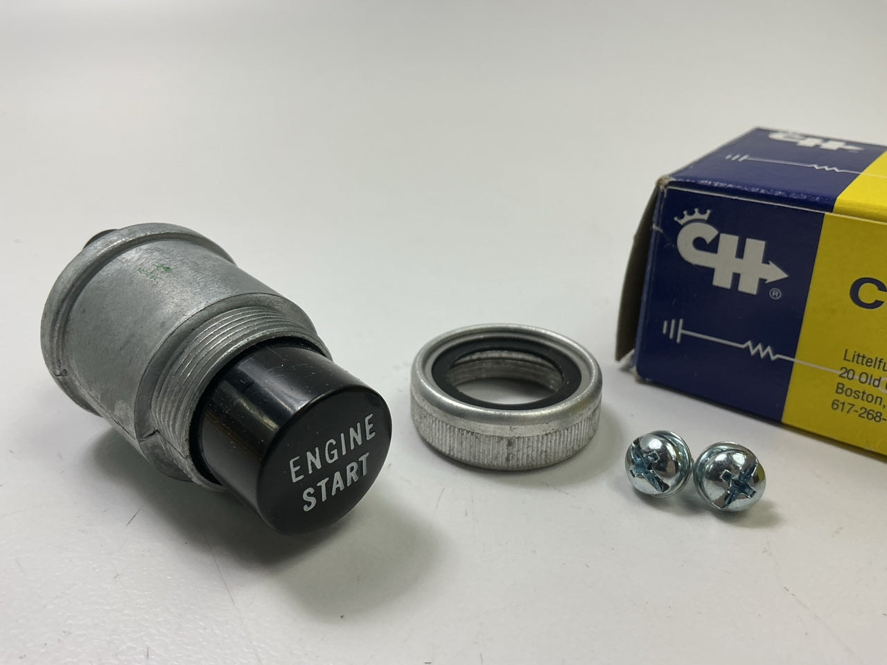 Cole Hersee 90047-01-BX ''Engine Start'' Push Button Momentary Switch SPST 35 Amp