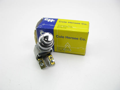 Cole Hersee 9023 Pushbutton Switch - SPST N.C., On-Of  Round Button