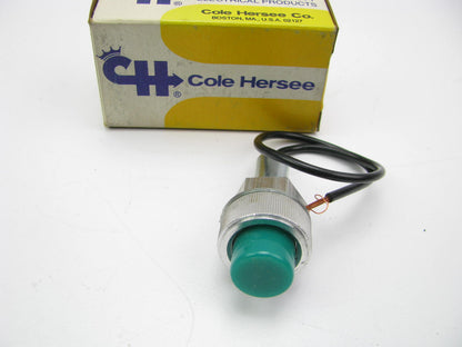 Cole Hersee PL-117-GC Heavy Duty Pilot Light - Single Contact 12V 5/8'' Green