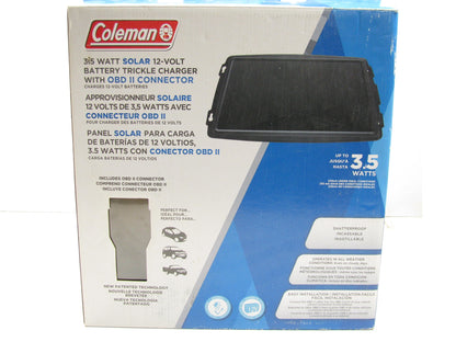 Coleman 58104 3.5 Watt Solar Battery For Trickle Charger With OBD-II Connect