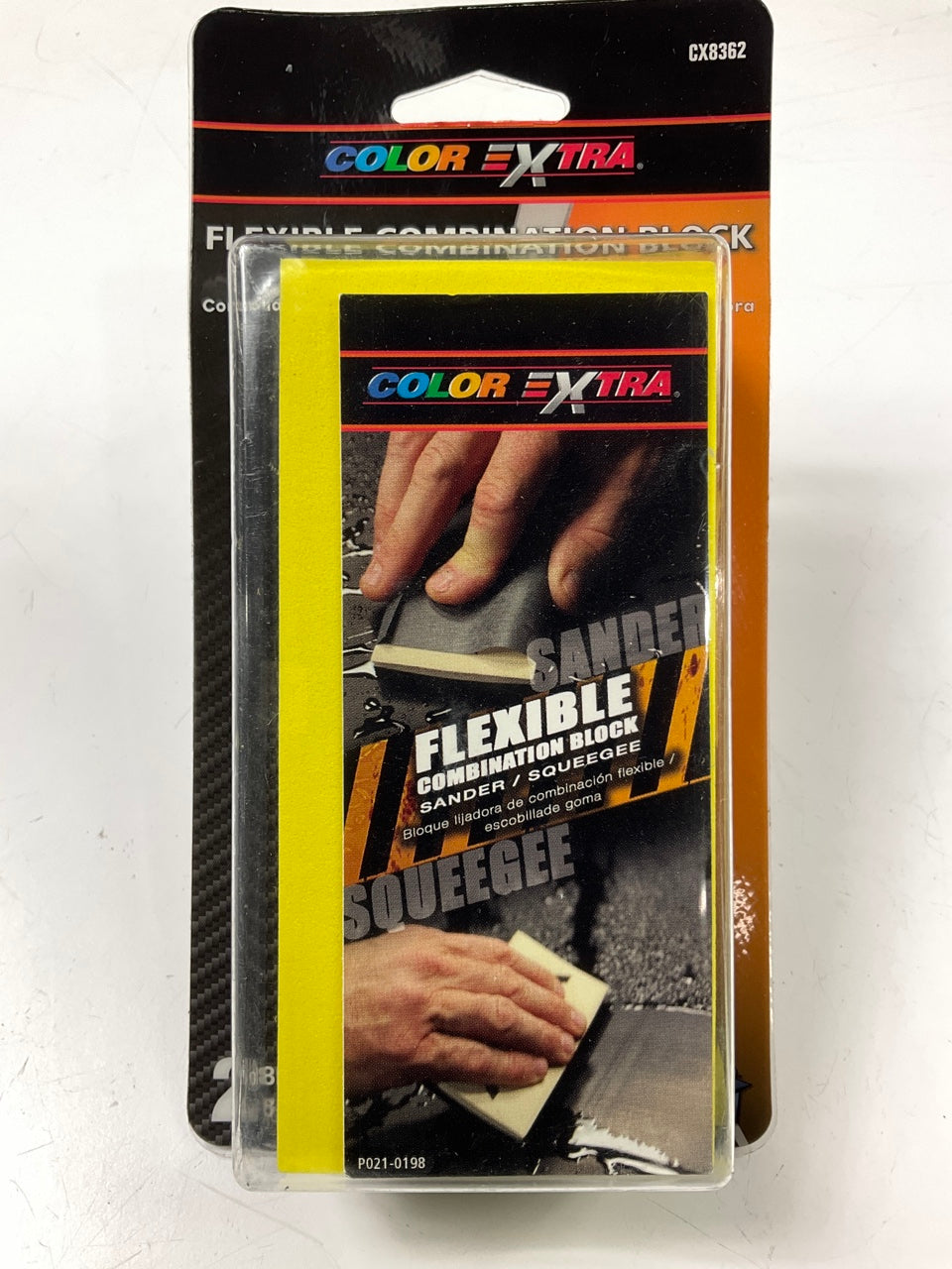 Color Extra 8362 Flexible Combination Squeegee Sander Sanding Block, Flexable