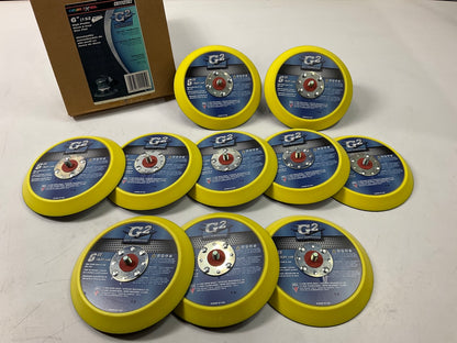 10 Color Extra 6'' High Profile Hook & Loop Sanding Disc Pads USA Made 12,000 RPM