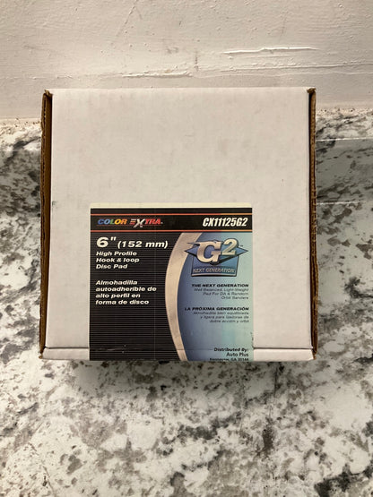 Color Extra 6'' High Profile Hook & Loop Sanding Disc Pad, Made In USA 12,000 RPM