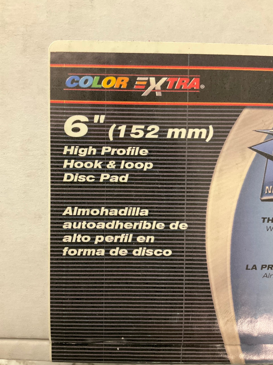 Color Extra 6'' High Profile Hook & Loop Sanding Disc Pad, Made In USA 12,000 RPM