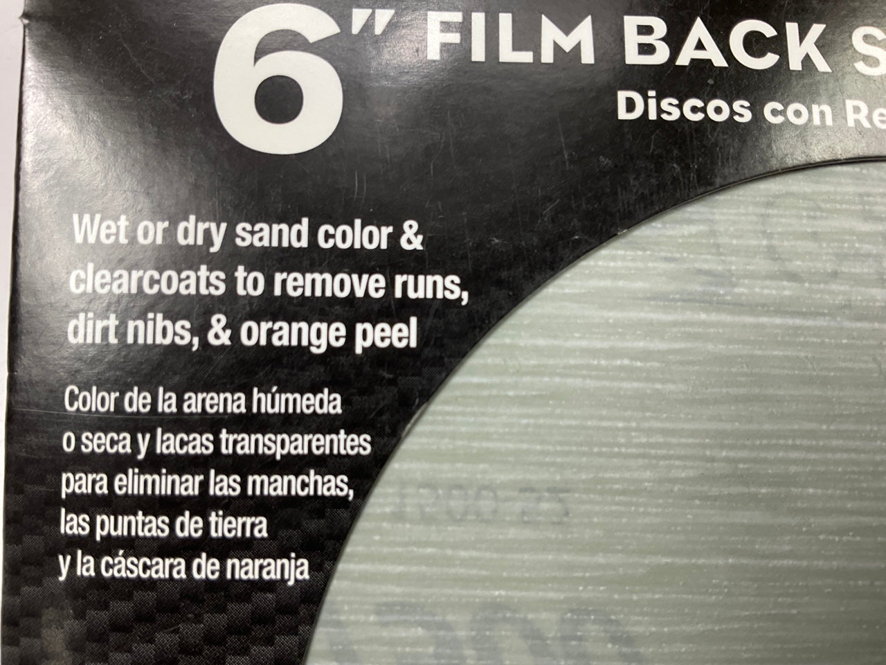 (2) Pack Of 6 Color Extra CX11137 6'' Film Back Sanding Discs P1500 Grit SHINE