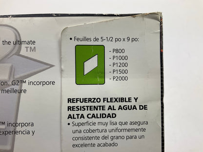 Color Extra CX16400G2 Sandpaper Sheets 9''x11'', 25 Sheets, Waterproof, P400 Grit