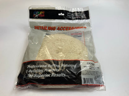 Color Extra CX3100P Polishing Buffing Pad Bonnet 100 % Tufted Wool For 7'' Plate