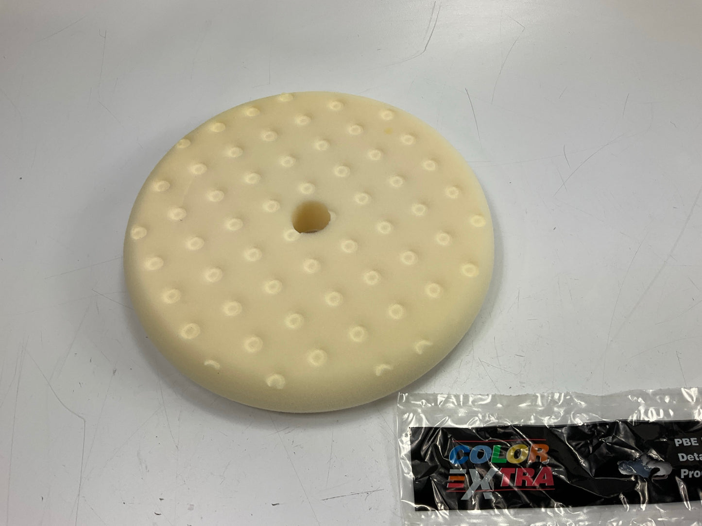 Color Extra CX3120W Polishing Buffing Pad Bonnet - 8'' WHITE Foam