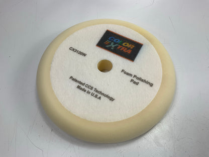 Color Extra CX3120W Polishing Buffing Pad Bonnet - 8'' WHITE Foam