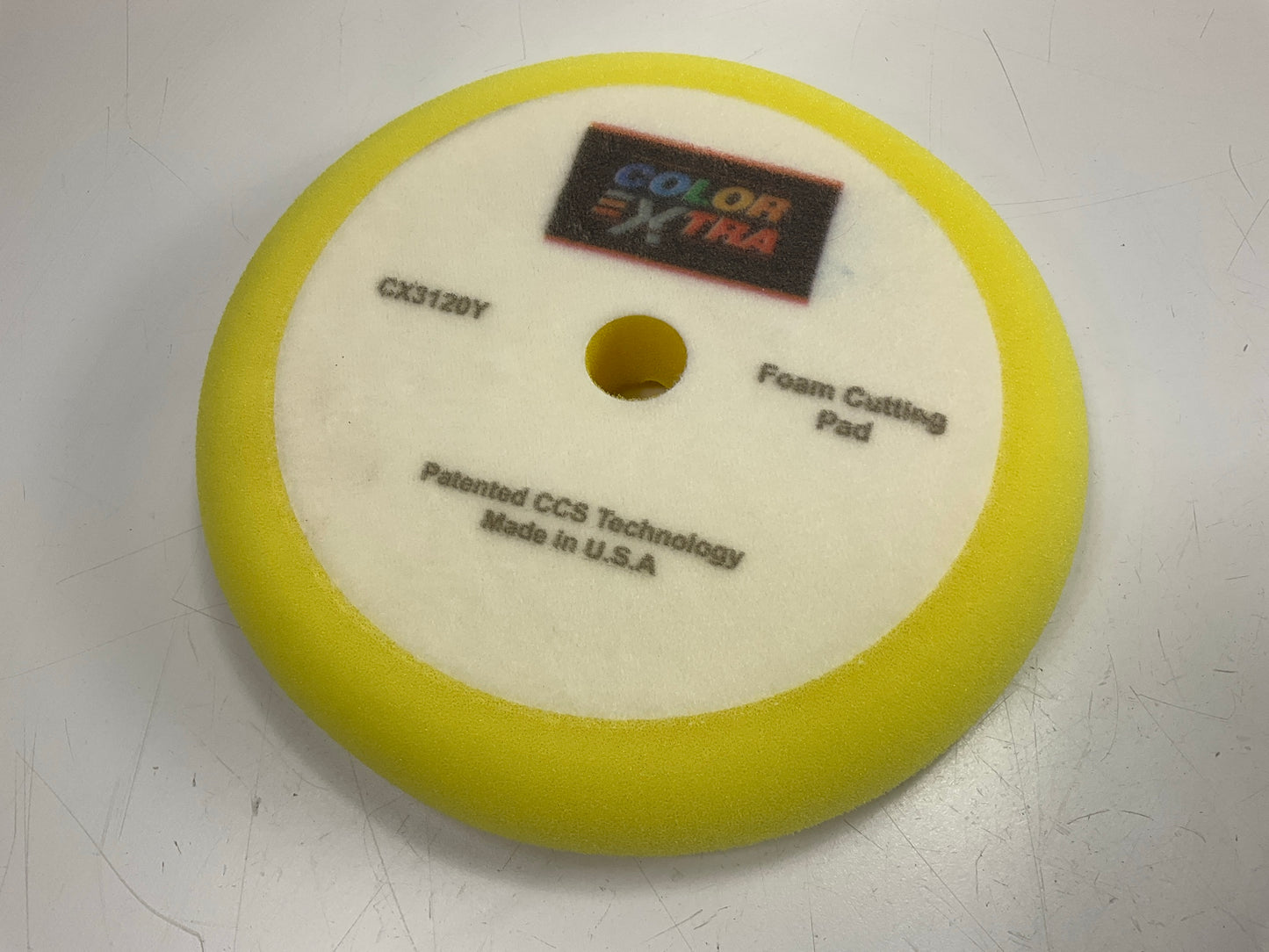 Color Extra CX3120Y Polishing Buffing Pad Bonnet - 8'' YELLOW Foam
