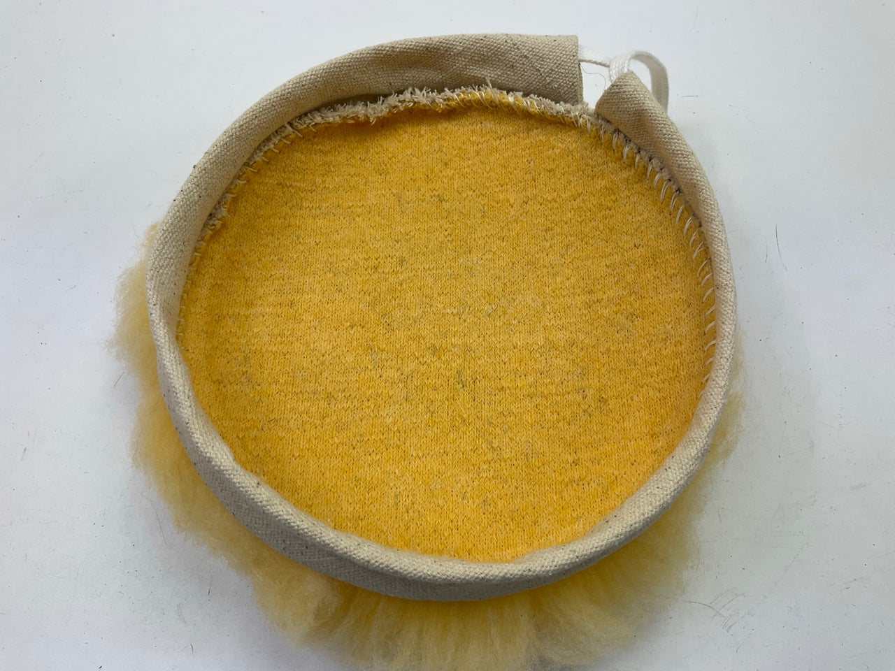 Color Extra CX3203 7'' Wool Tie Onorbital Buffer Pad Bonnet