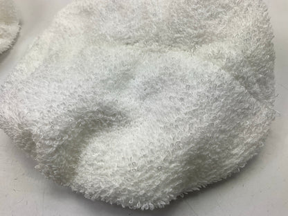 2 Color Extra CX3206 7''-8'' Cotton Terry Orbital Bonnet Elastic Band Buffing Pad