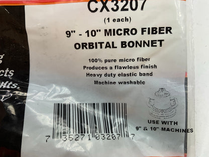 NEW 9'' - 10'' Terry Microfiber Bonnet Orbital Car Buff Bonnet Pads (PAIR)