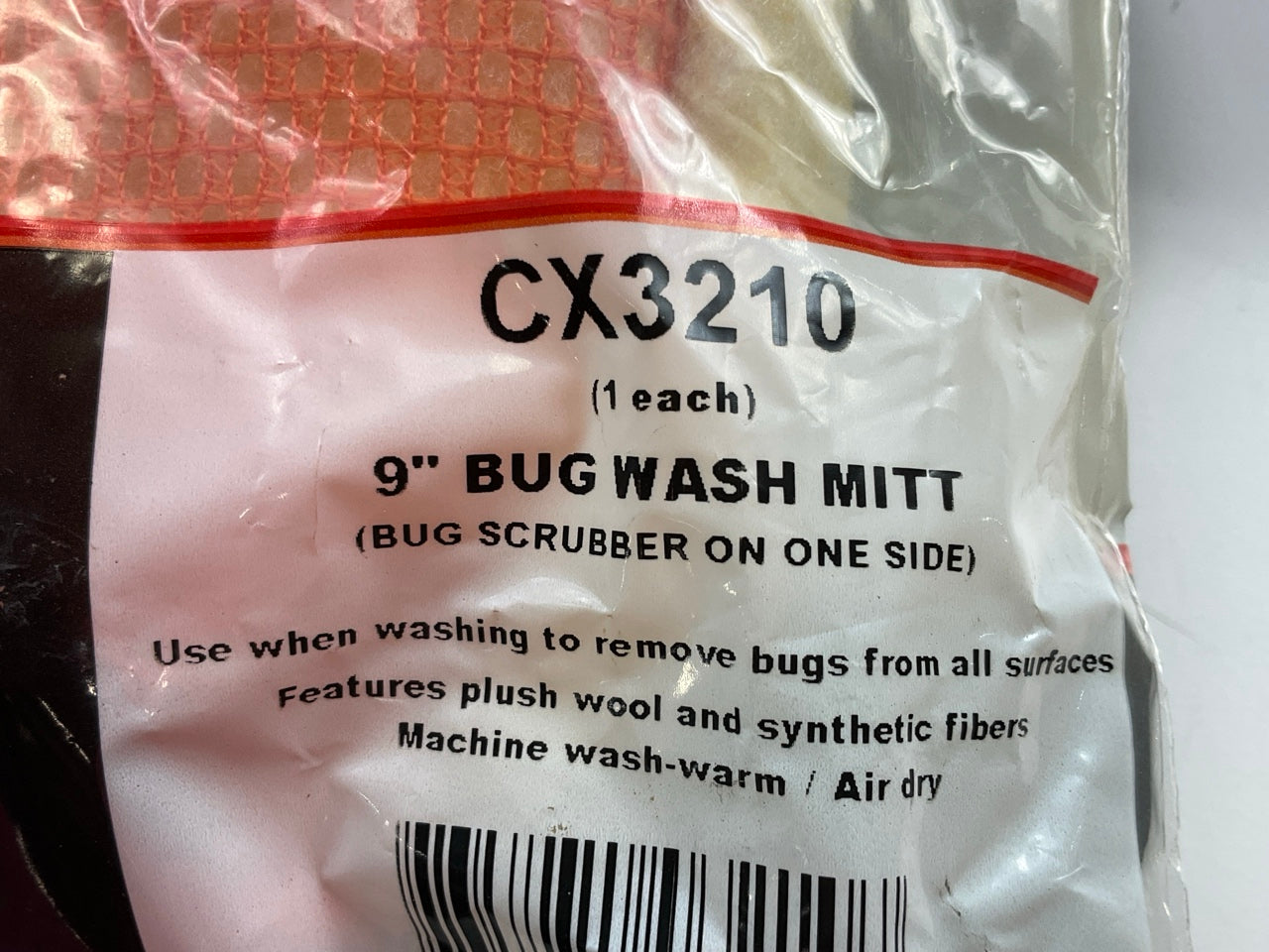 (2) Color Extra CX3210 9'' Bug Wash Mitt (Bug Scrubber On One Side)