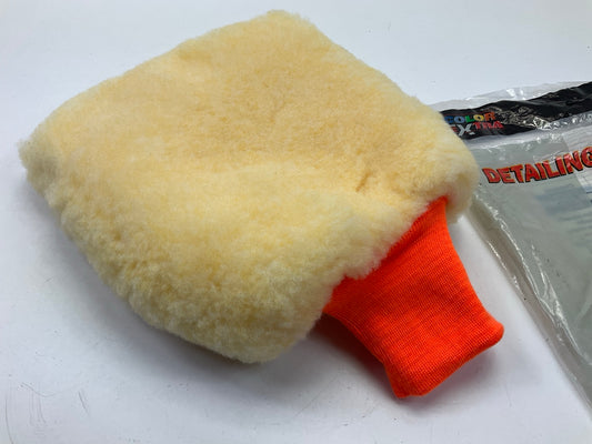 Color Extra CX3211 Car Wash Washing 9'' X 9'' Wash Mitt, Synthetic Wool