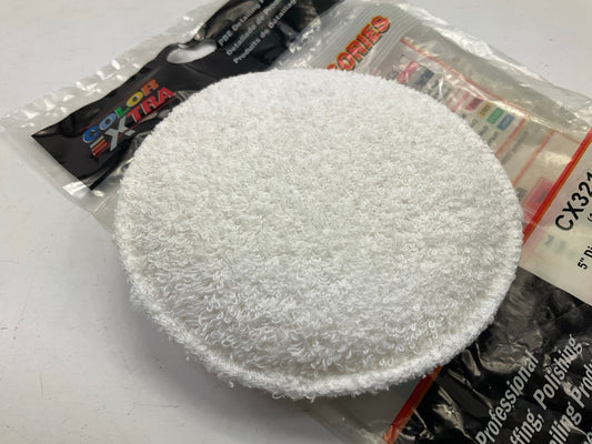 Color Extra CX3213 5'' Diameter Cotton Terry Wax Applicator Pad