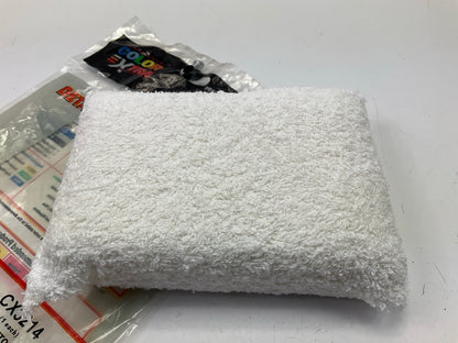 Color Extra CX3214 Car Wash 4''x6'' Cotton Terry Wax Applicator Sponge Pad