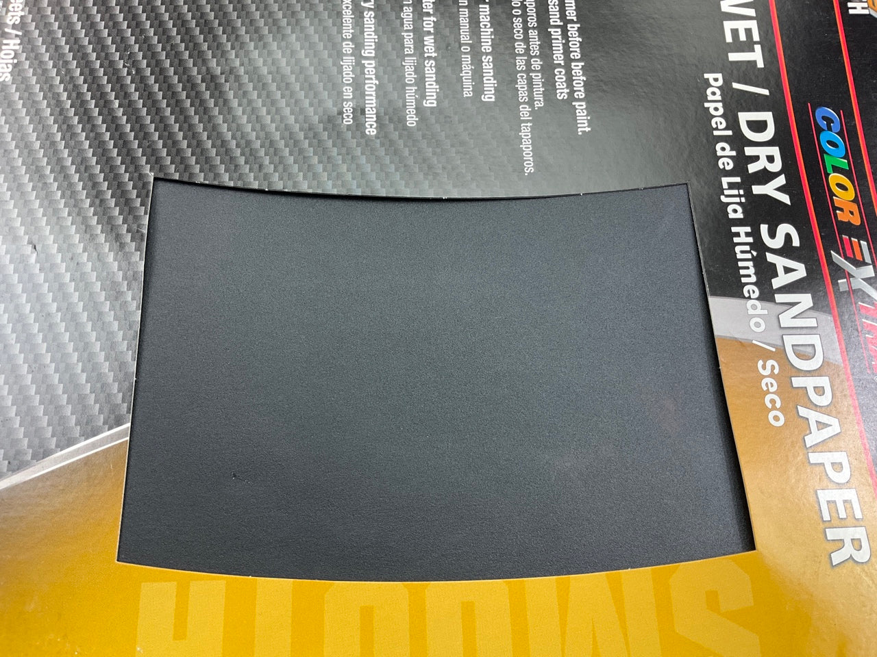 PACK Of 4 Color Extra CX8228 WET/DRY Sandpaper Sheet P400 400 Grit Smooth 9''X11''