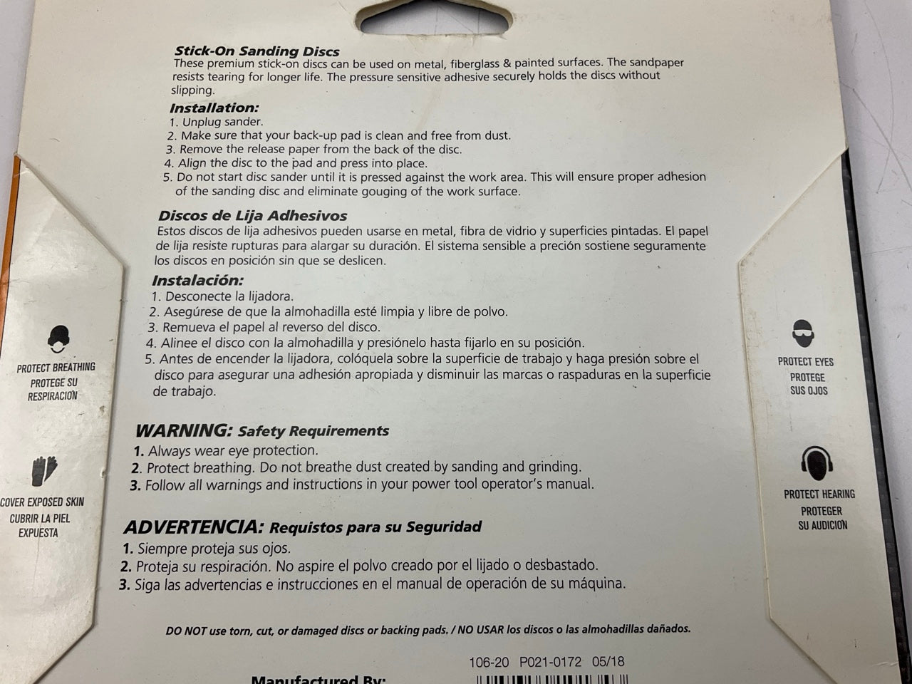 25 Total - 6'' Gold Stick-On PSA Sanding Discs  P80, P180, P220, P320, P400 Grits