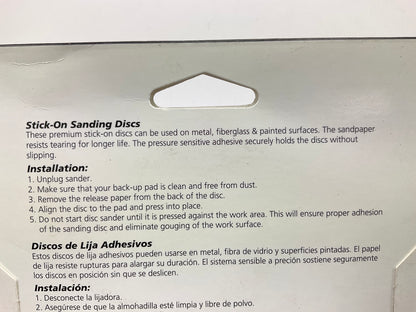 Pack Of 5 - Color Extra CX8239 6'' Gold Stick-On Discs Assorted Grits