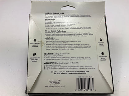 Pack Of 25 - Color Extra CX8256 6'' Gold Stick-On Discs P120 Shape