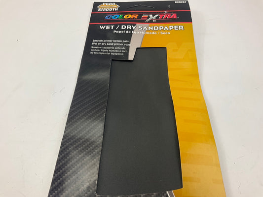 Pack Of 5 Color Extra CX8267 WET / DRY Sandpaper Sheets P600 Grit 3-2/3'' X 9''