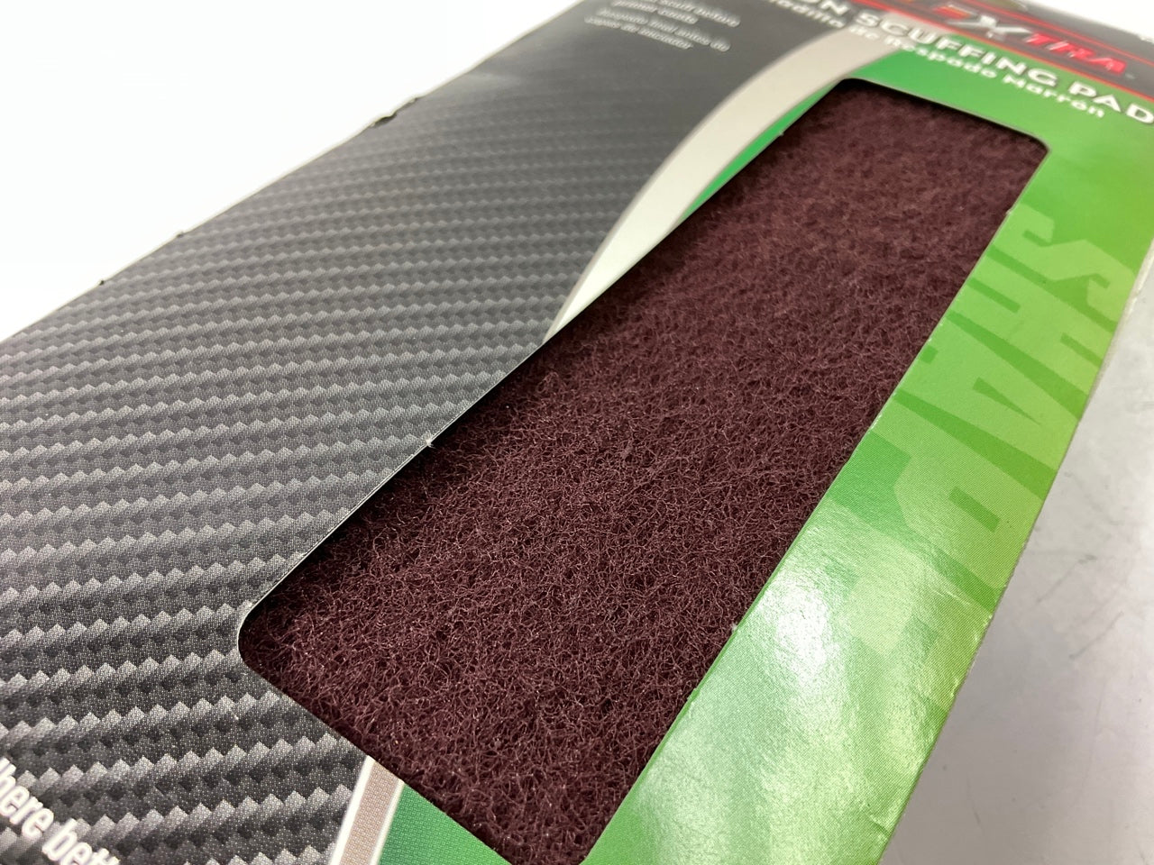 (2) Color Extra CX8273 Maroon Scuffing Pads 3-2/3'' X 9'' P360 360 Grit