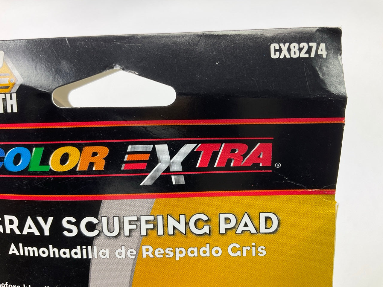 (2) Color Extra CX8274 Gray Scuffing Pads, 3-2/3'' X 9'' P800 800 Grit, SMOOTH