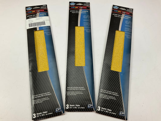 9 Sheets - Color CX8280 Stick-On File Sandpaper Sheets 40 Grit 2-3/4''x16-1/2''