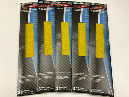 Pack Of 15 Color Extra CX8280 Stick-On File Sheets 40 Strip Grit 2-3/4''X16-1/2''