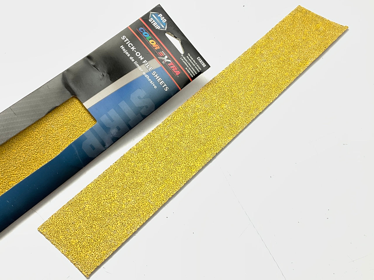 Pack Of 3 Color Extra CX8280 Stick-On File Sheets 40 Strip Grit 2-3/4''X16-1/2''