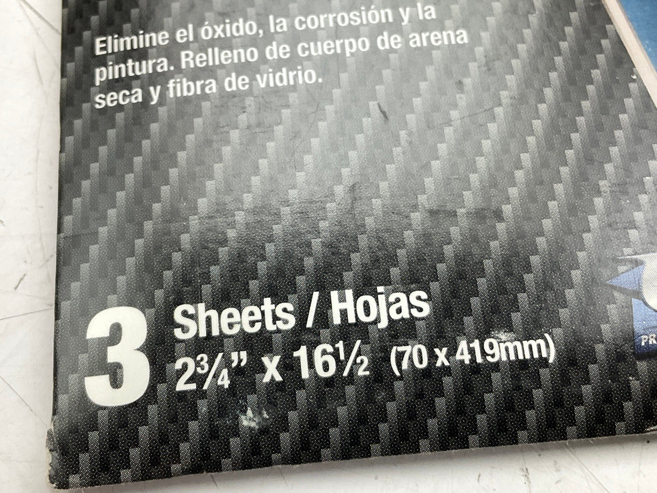 Pack Of 3 Color Extra CX8280 Stick-On File Sheets 40 Strip Grit 2-3/4''X16-1/2''