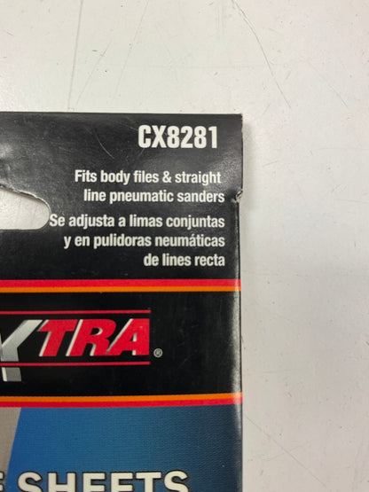 Color Extra CX8281 Stick-on File Sheets 80 Grit Strip 2-3/4''X16-1/2'' - 3 PACK