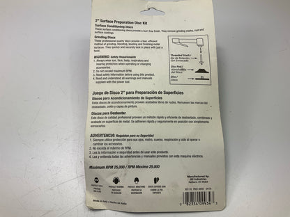 10 PACKS - 2'' Surface Preparation Sanding Disc Kit For Die Grinder, Drills