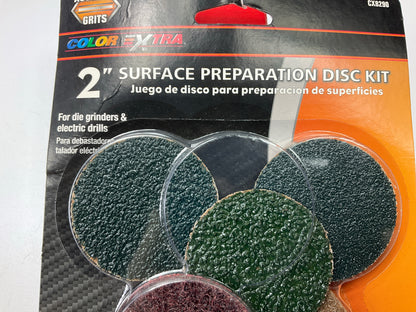 10 PACKS - 2'' Surface Preparation Sanding Disc Kit For Die Grinder, Drills