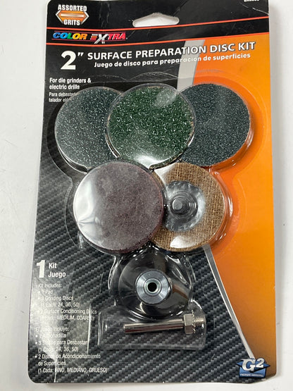 ColorExtra CX8290 2'' Surface Preparation Sanding Disc Kit For Die Grinder, Drill