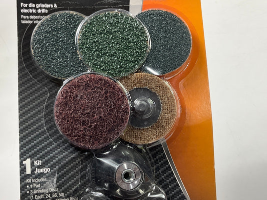 ColorExtra CX8290 2'' Surface Preparation Sanding Disc Kit For Die Grinder, Drill