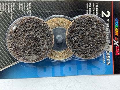 (3) Discs  - Color Extra CX8291 2'' COARSE Surface Prep Discs For Mechanics