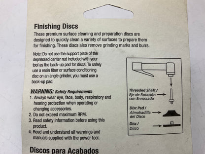 Color Extra CX8291 2'' Finishing Discs For Die Grinders & Electric Drills 3/Pack