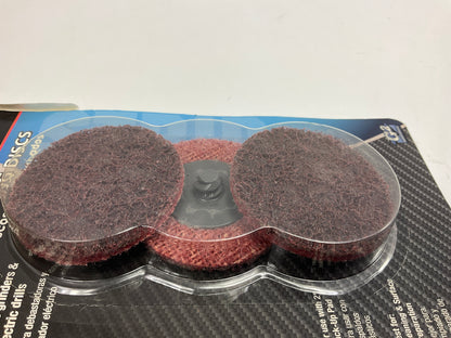 Pack Of 15 - Color Extra CX8292 2'' Finishing Abrasive Sanding Discs MEDIUM GRIT
