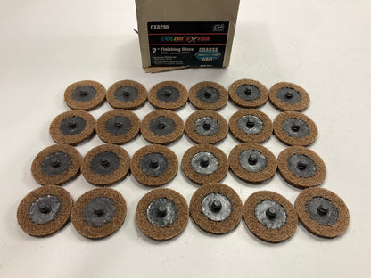 (24) PCS Color Extra CX8296  2'' COARSE Sanding Finishing Debris Removal Discs
